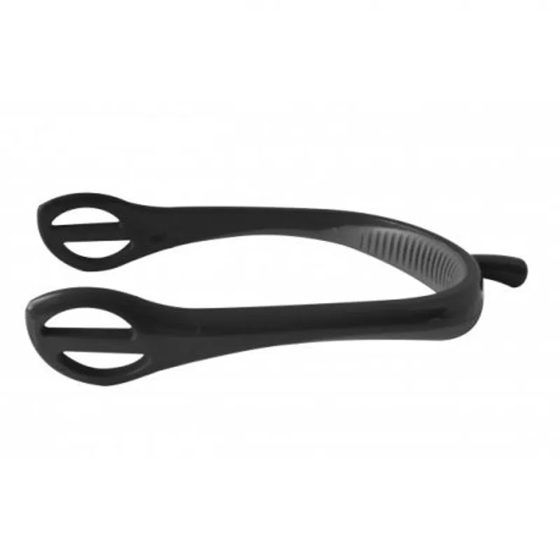 John Whitaker Soft Coated Nylon Spurs 15mm - Black/Grey