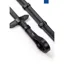 John Whitaker Valencia 9 Looped Rubber and Leather Reins - Black
