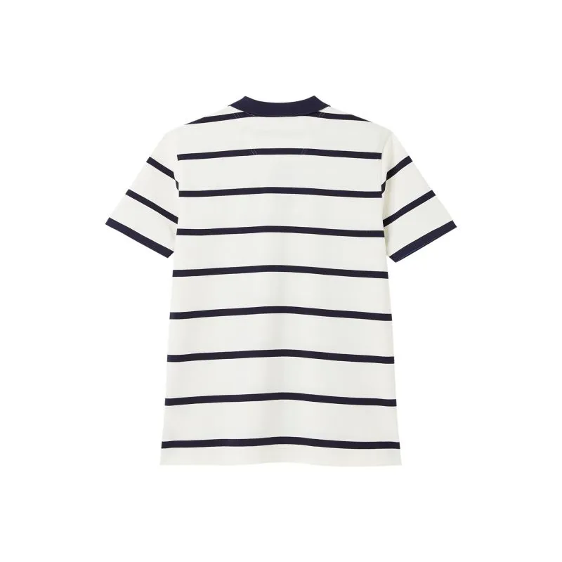 Joules Filbert Striped Men's Polo Shirt Small - Cream Stripe-1