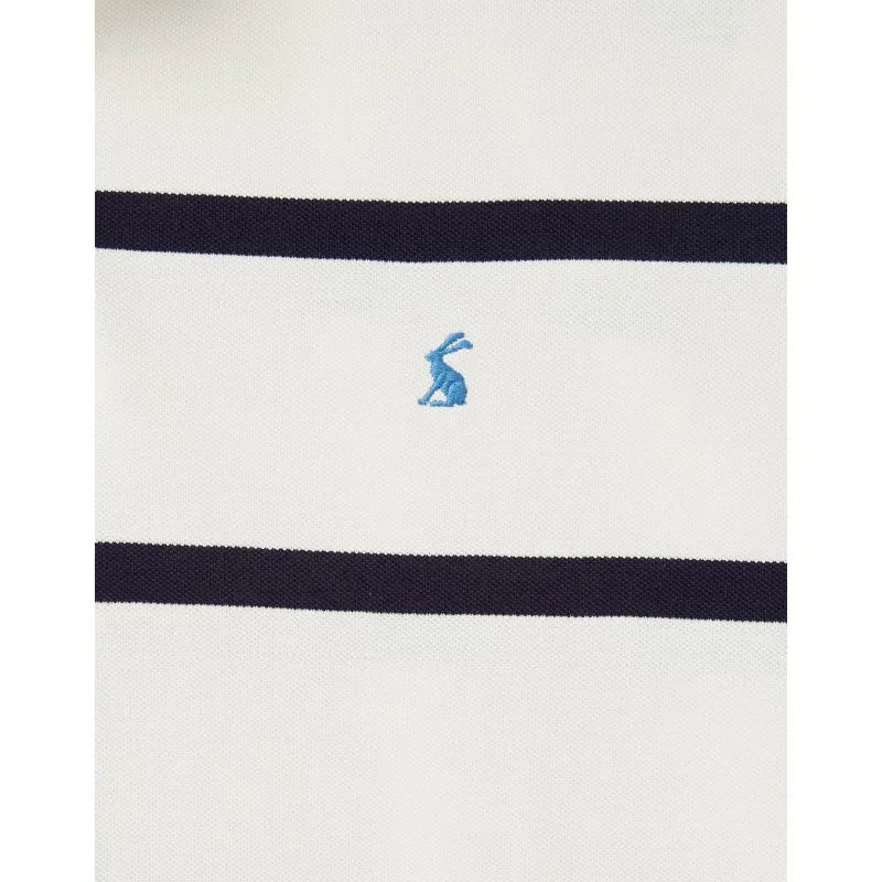 Joules Filbert Striped Men's Polo Shirt Small - Cream Stripe-4