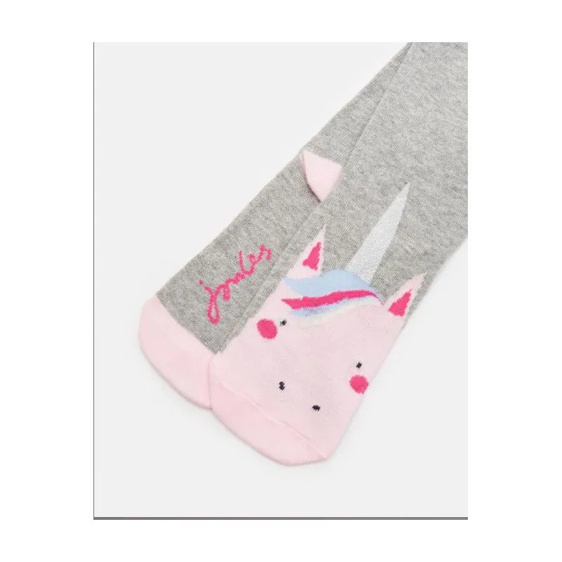 Joules Junior Anikins Girls Character Tights 3-4 Years - Unicorn-1