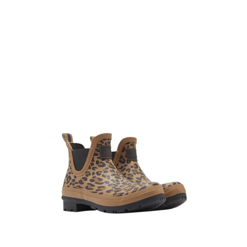 Joules Wellibob Short Height Printed Wellies Women's 3 - Khaki Leopard-1
