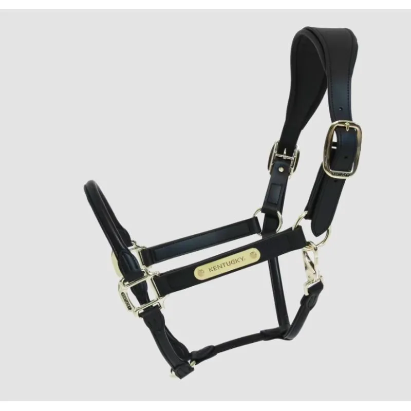 Kentucky Anatomic Leather Head Collar - Black