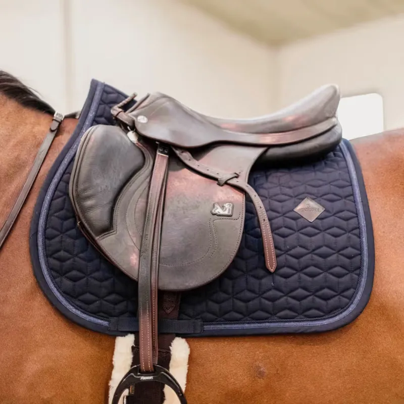 Kentucky Saddle Pad Glitter Rope Jumping Full - Navy-1