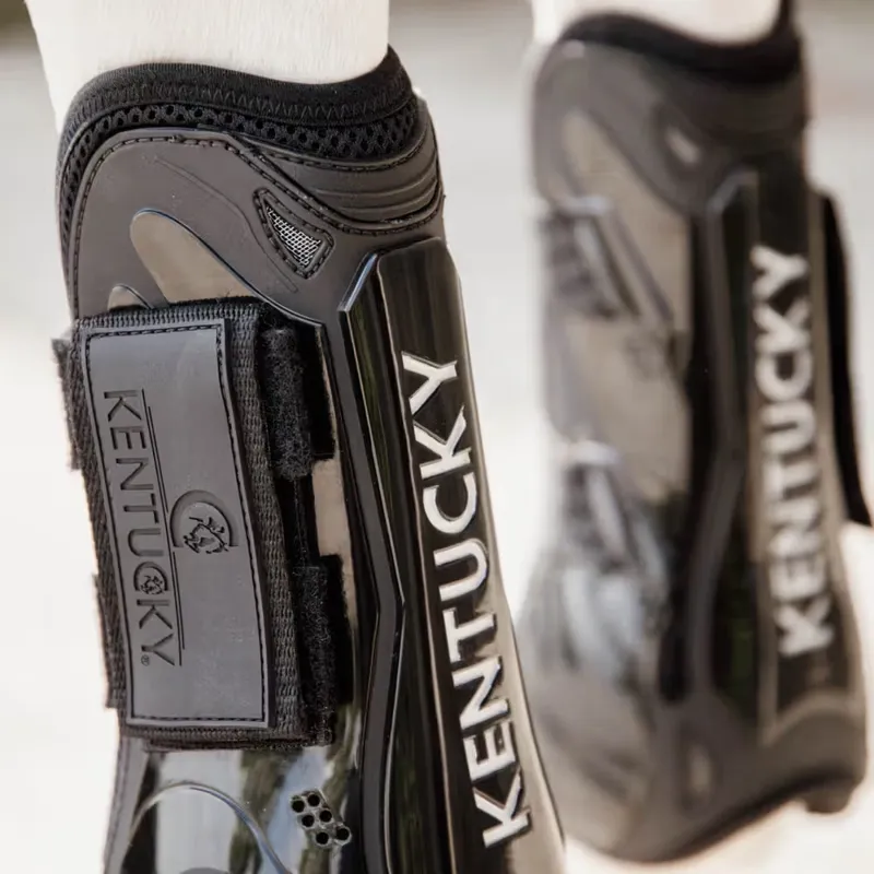 Kentucky Velcro Tendon Boots M - Black-4