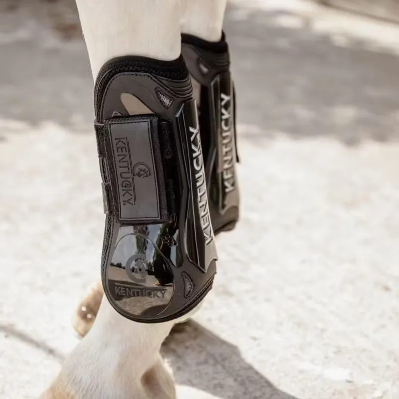 Kentucky Velcro Tendon Boots M - Black-6