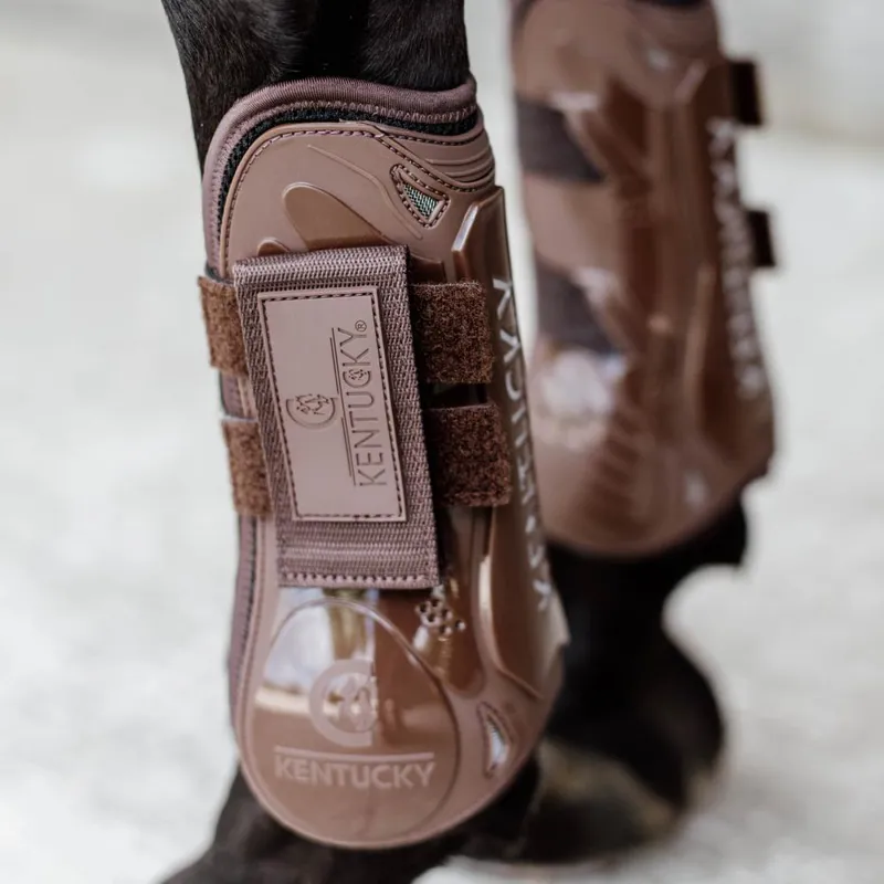 Kentucky Velcro Tendon Boots M - Brown-3