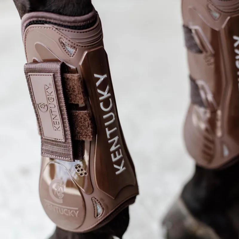 Kentucky Velcro Tendon Boots M - Brown-4