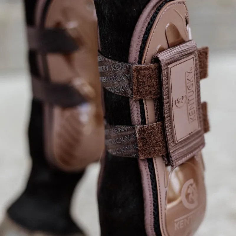 Kentucky Velcro Tendon Boots M - Brown-5