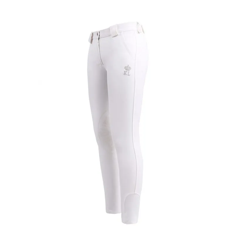 Kingsland Kitty Junior Knee Grip Breeches - White