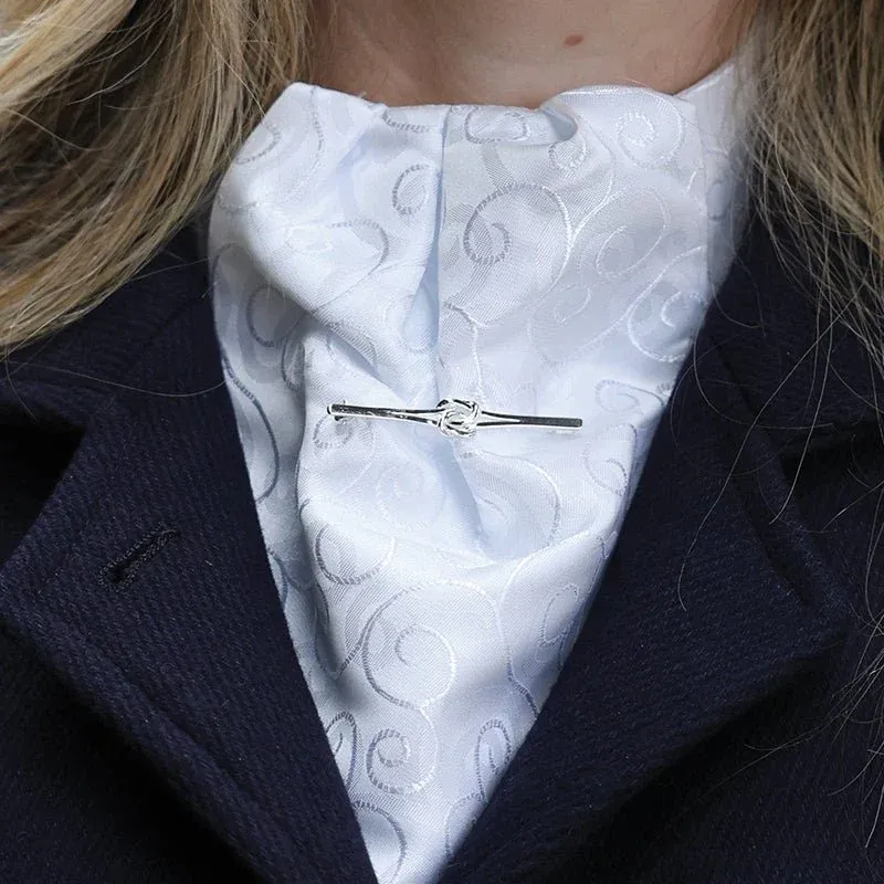 Equetech Knot Stock Pin - Silver-2