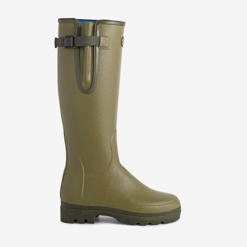 Le Chameau Vierzonord Ladies Neoprene Lined Wellington Boot - Vert-1
