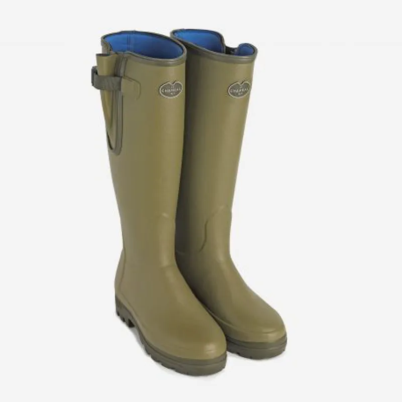 Le Chameau Vierzonord Ladies Neoprene Lined Wellington Boot - Vert