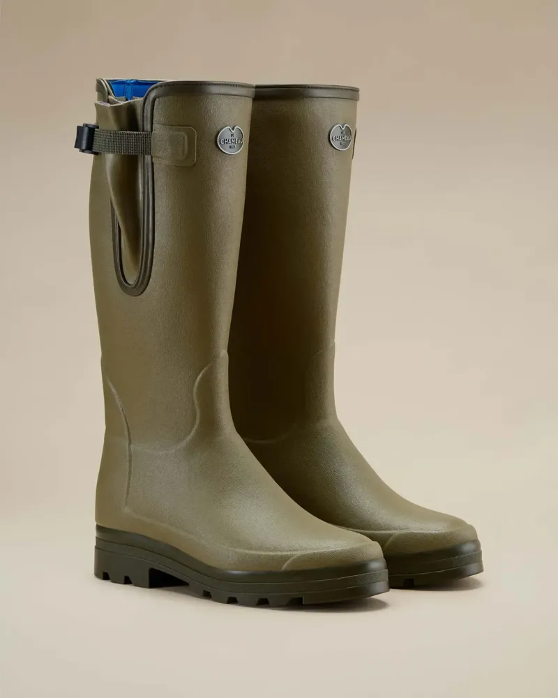 Le Chameau Vierzonord Men's Neoprene Lined Wellington Boot - Vert-3