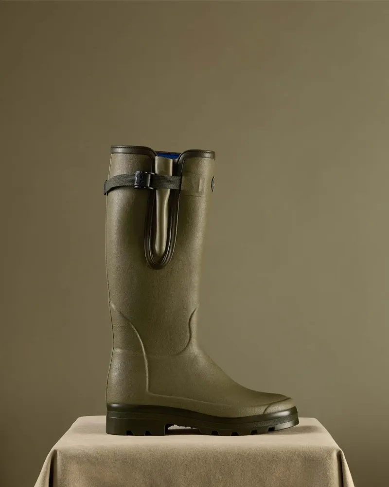 Le Chameau Vierzonord Men's Neoprene Lined Wellington Boot - Vert-5