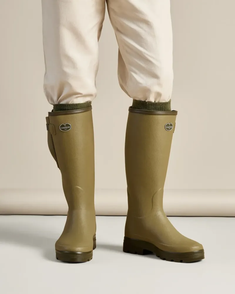 Le Chameau Vierzonord Men's Neoprene Lined Wellington Boot - Vert-8