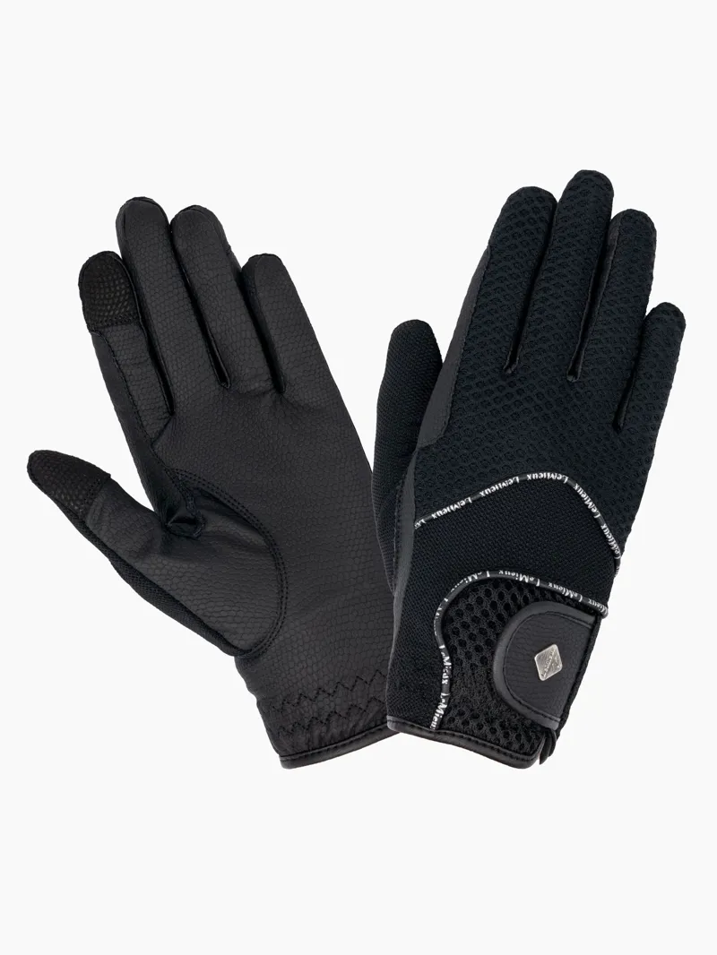 LeMieux 3D Mesh Riding Gloves S - Black