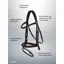 LeMieux Arika Flash Bridle - Brown
