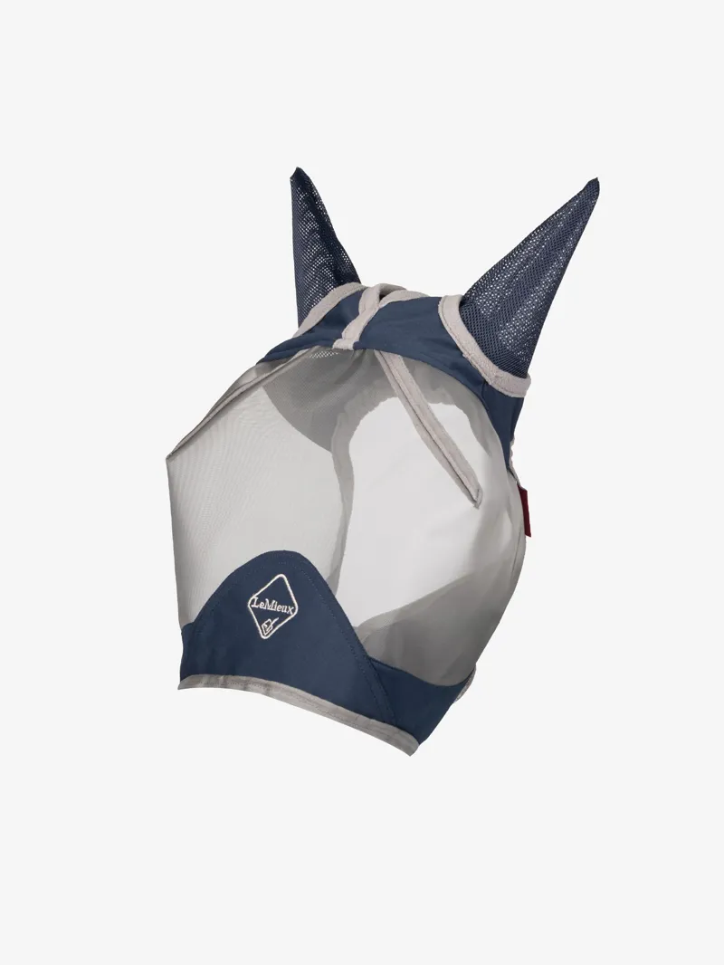 LeMieux Armour Shield Pro Half Fly Mask Ears - XL - Navy-1