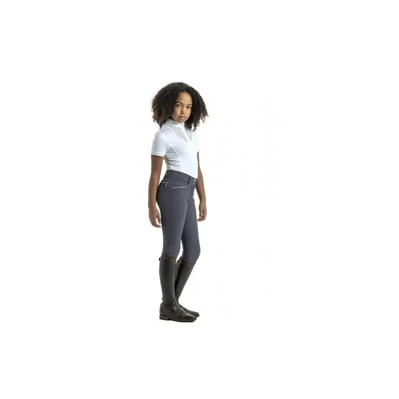 LeMieux Belle Young Rider Show Shirt - White-4