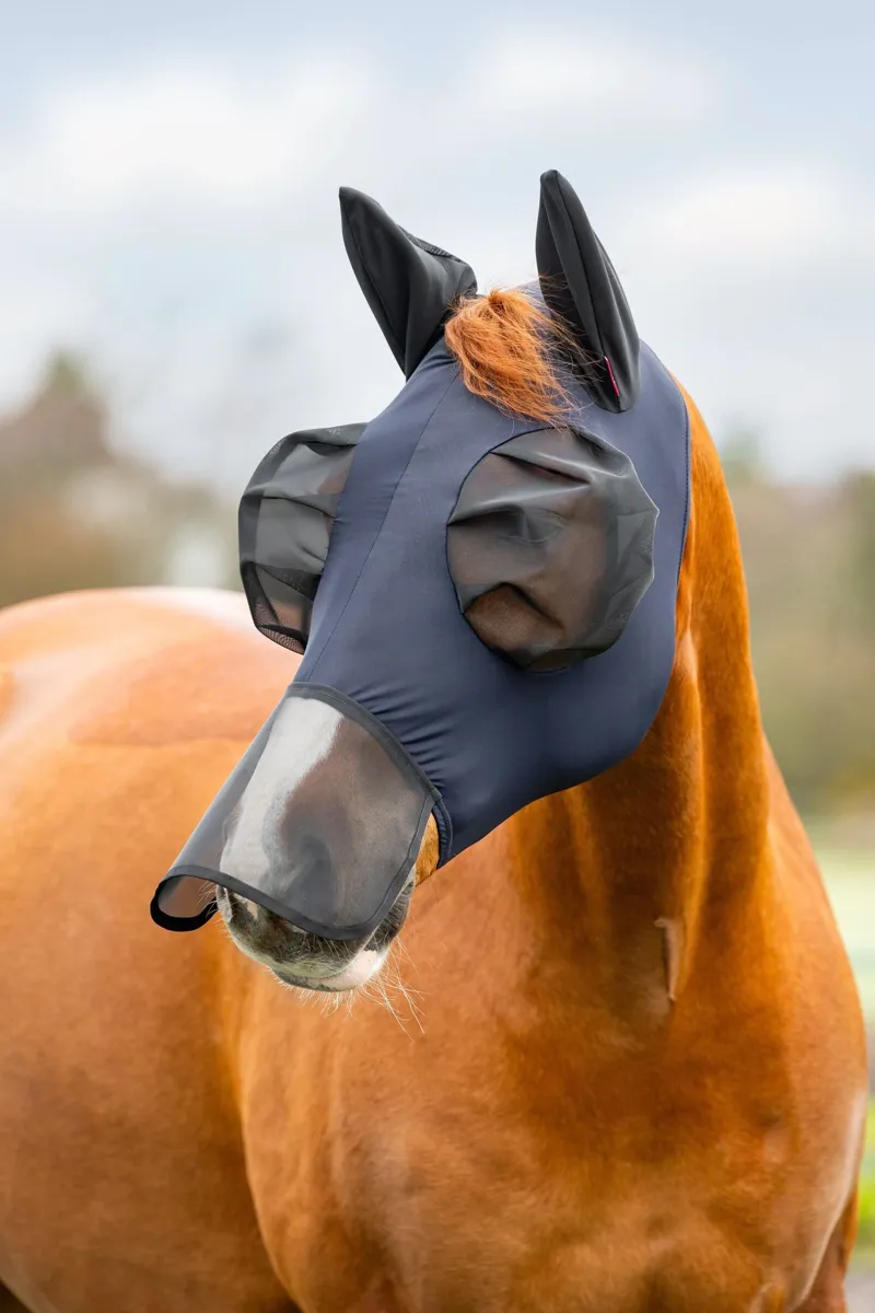 LeMieux Bug Relief Fly Mask - Navy