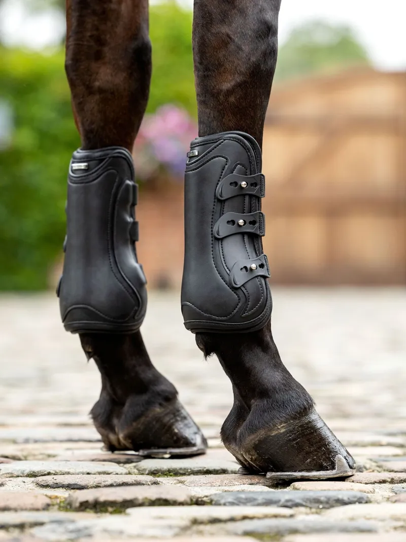 LeMieux Capella 3-Strap Tendon Boots L - Black-5