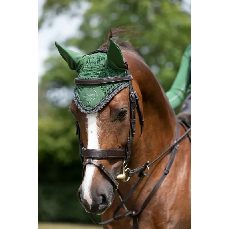 LeMieux Classic Fly Hood Large - Hunter Green-1
