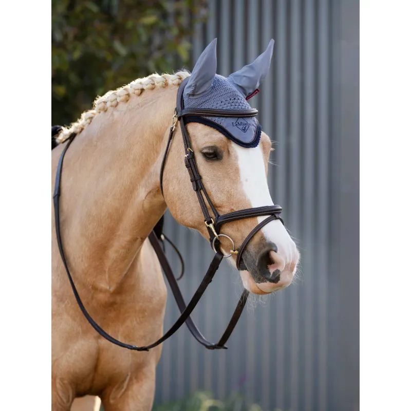 LeMieux Classic Fly Hood Large - Jay Blue-1