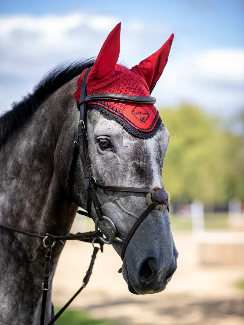 LeMieux Classic Fly Hood Large - Paprika-1