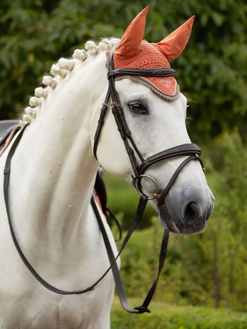 LeMieux Classic Fly Hood Medium - Apricot-1