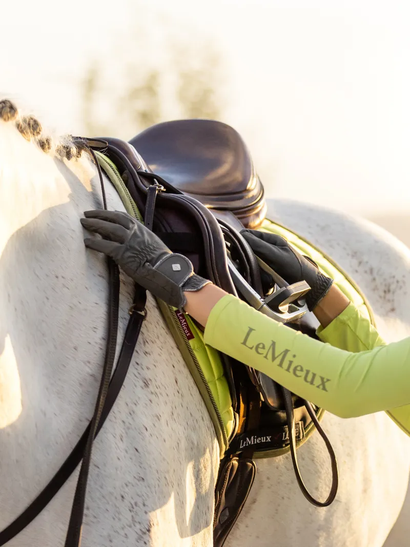 LeMieux Classic Riding Gloves - Grey-1