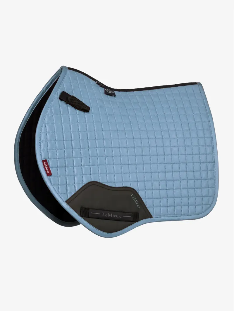 LeMieux Suede Close Contact Square - Ice Blue - S/M
