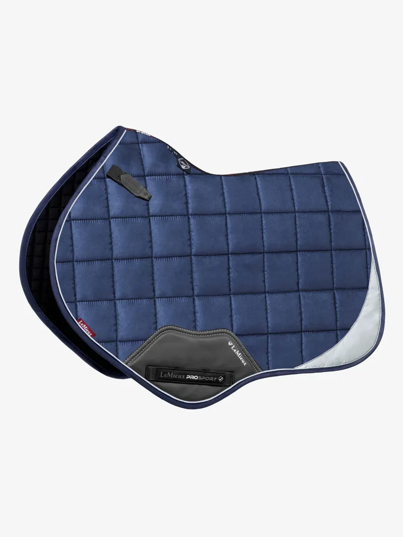LeMieux Suede Close Contact Square - Ink Blue - S/M