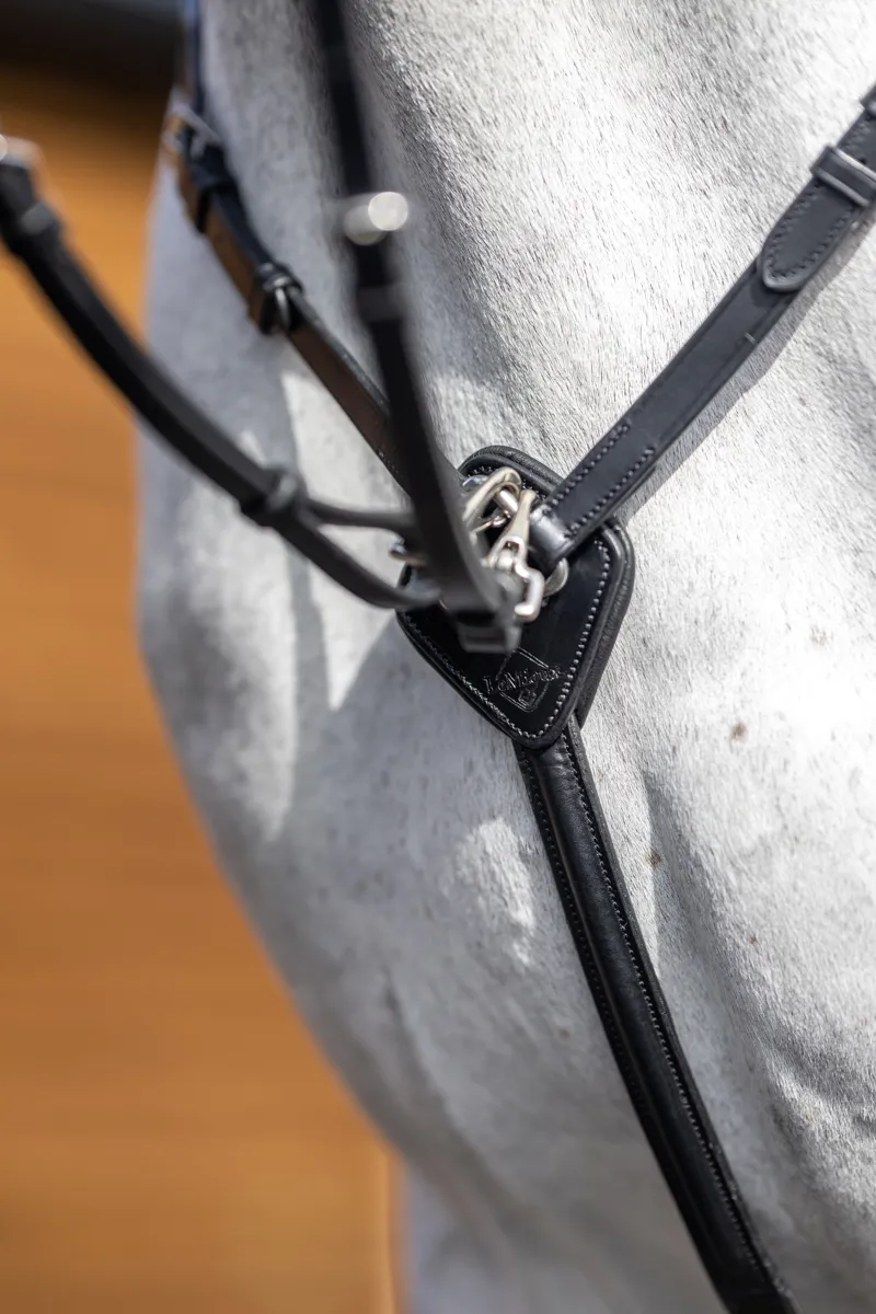 LeMieux D Ring Attachment Breastplate - Cob - Black-3