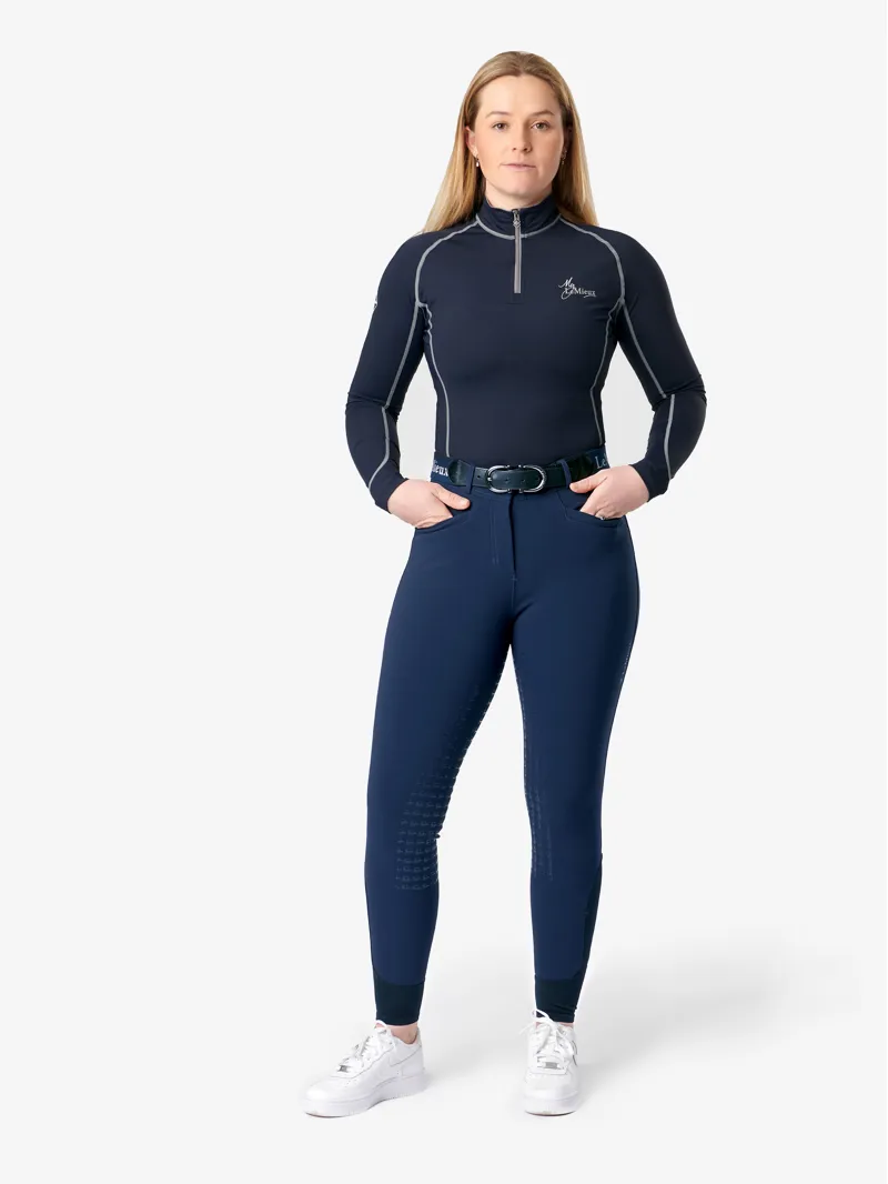 LeMieux Dynamique Knee Grip Breeches 16 - Navy-1