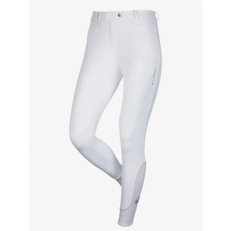 LeMieux Dynamique Knee Grip Breeches - White