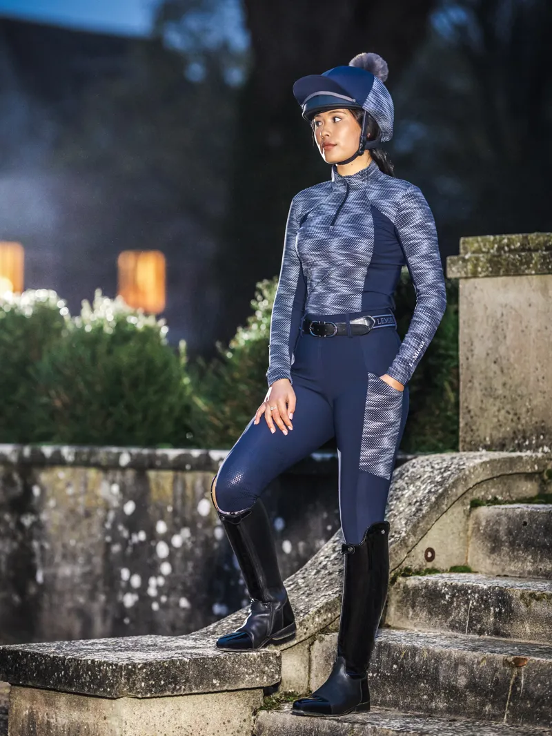 LeMieux Eleanor Pull On Breeches - Navy-1
