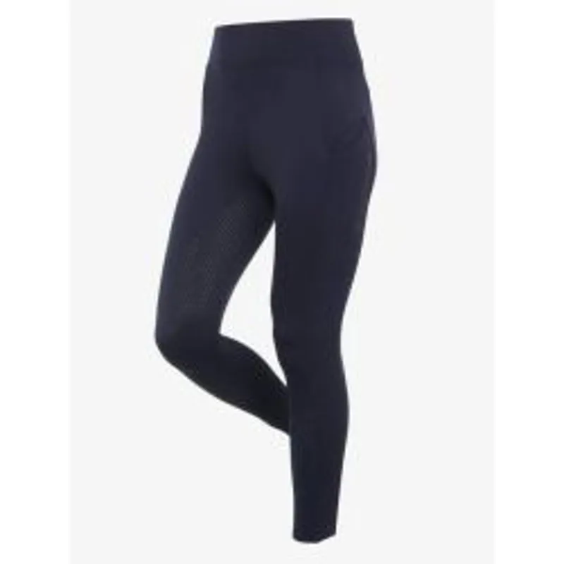 LeMieux Full Grip Brushed Pull On Breeches - Navy