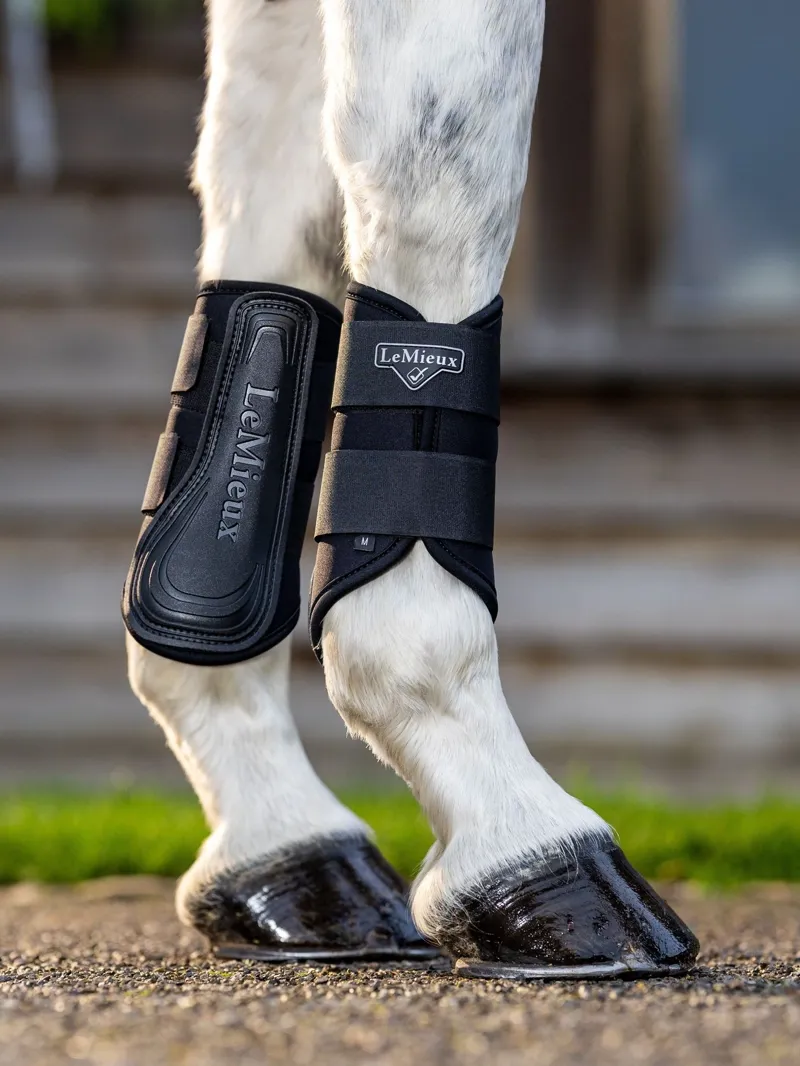 LeMieux Grafter Brushing Boots - Black-3