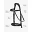 LeMieux Kudos Competition Flash Bridle - Full - Black