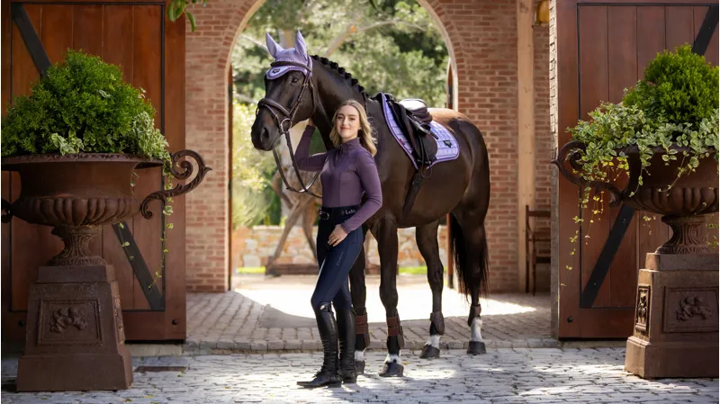 LeMieux Loire Classic Close Contact Square L - Wisteria-1