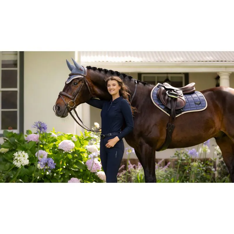 LeMieux Loire Classic Close Contact Square S/M - Jay Blue-1