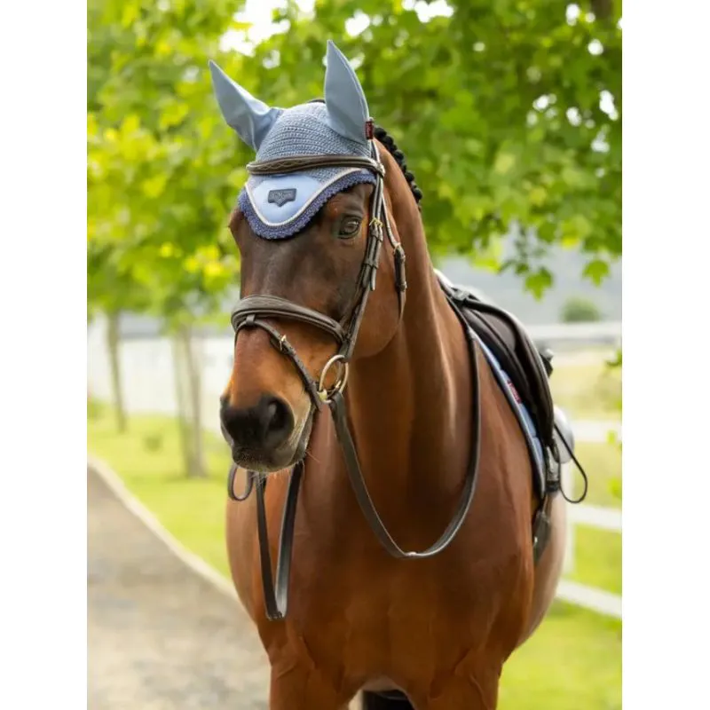 LeMieux Loire Suede Fly Hood - Powder-1