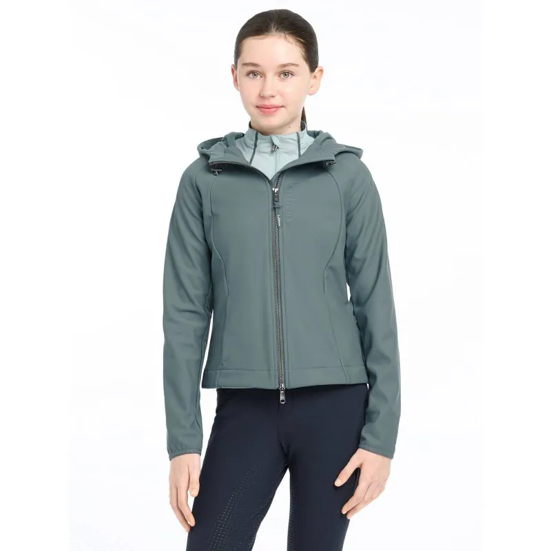 LeMieux Lottie Young Rider Soft Shell Jacket - Petrol