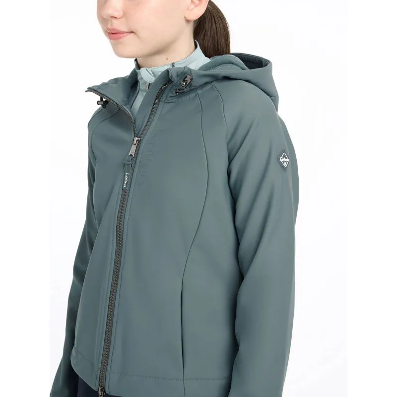 LeMieux Lottie Young Rider Soft Shell Jacket - Petrol-2