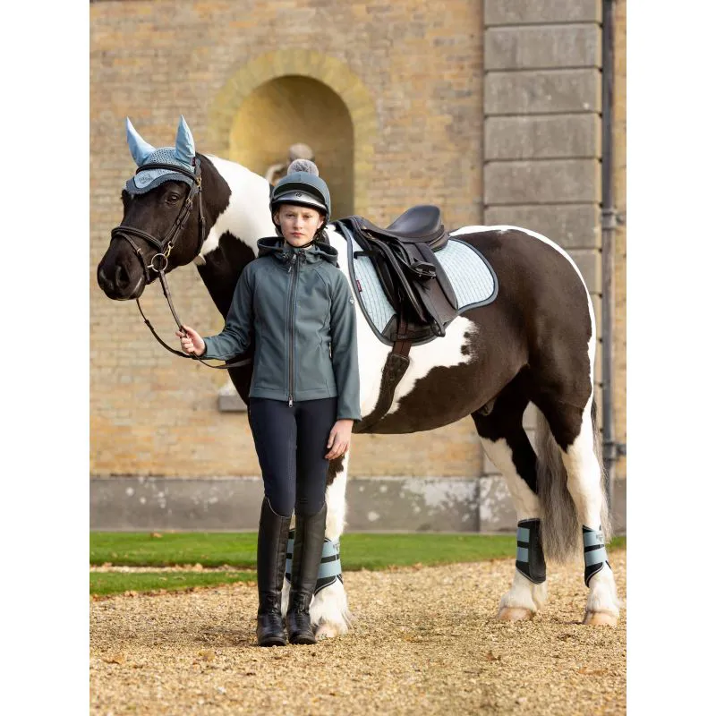 LeMieux Lottie Young Rider Soft Shell Jacket - Petrol-3
