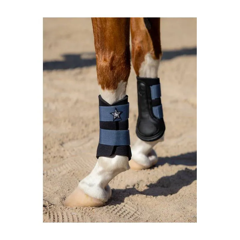 LeMieux Mini Brushing Boots - Indigo-1