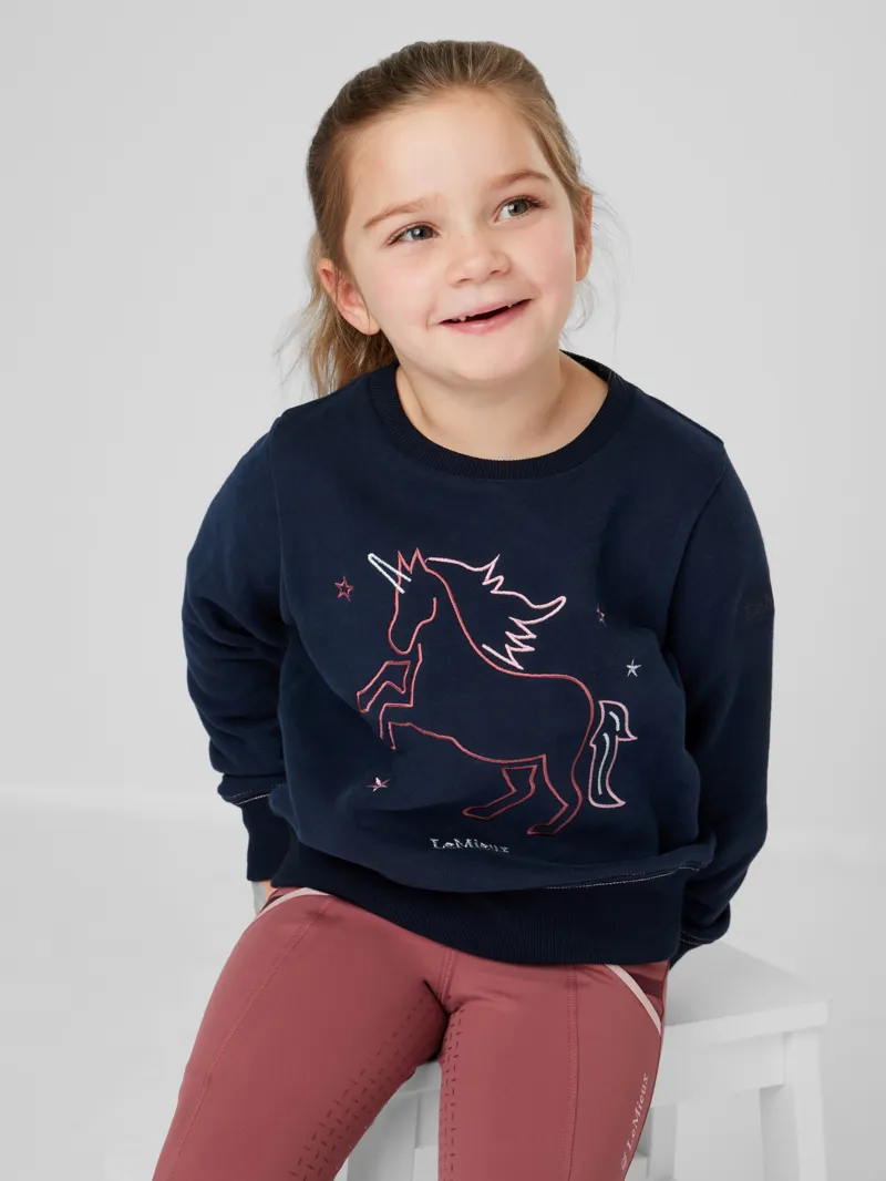 LeMieux Mini Camilla Crew Jumper - Navy-1