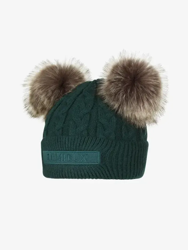 LeMieux Mini Double Pom Hat - Spruce