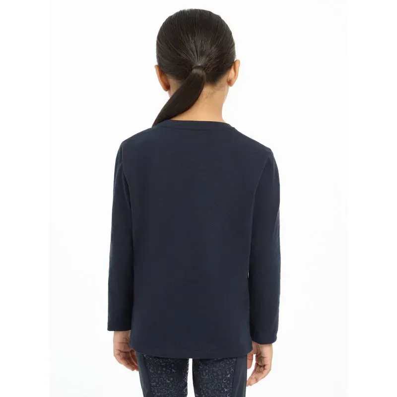 LeMieux Mini Jessie Long Sleeve Top - Navy-2